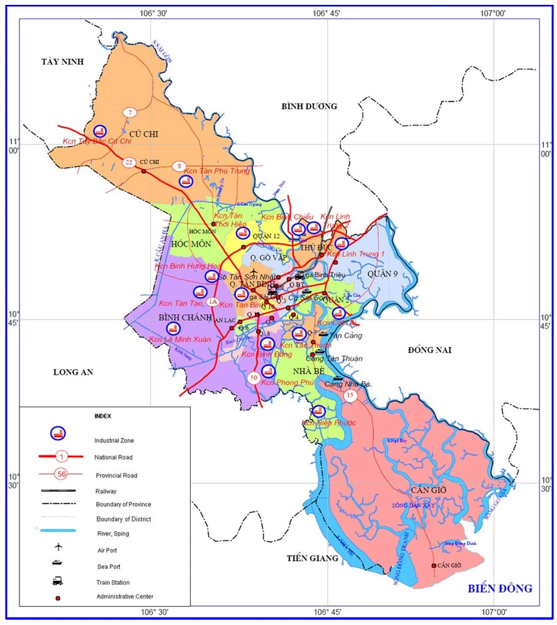 Diện tích và cấu trúc địa lý