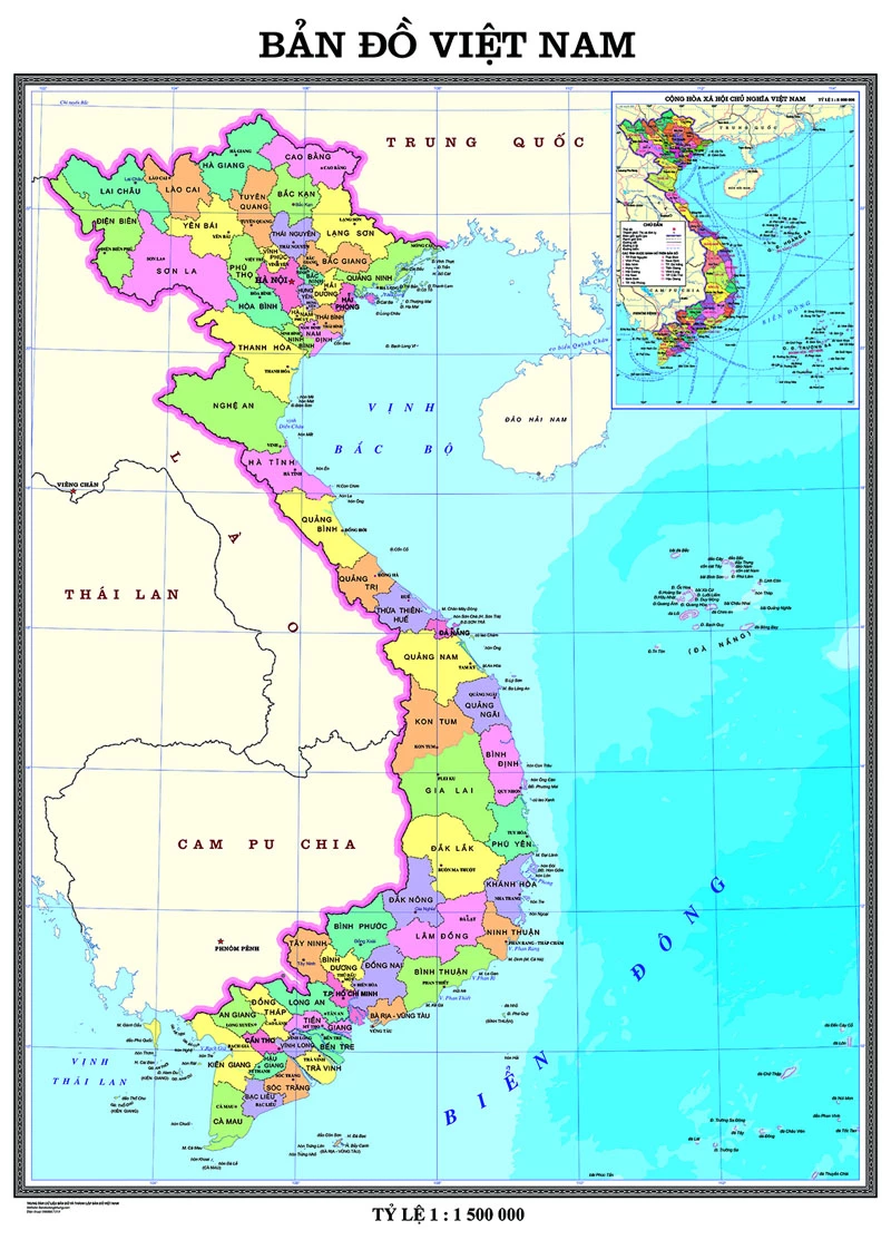 Bản Đồ Hành Chính Việt Nam Và Bản Đồ 63 Tỉnh Thành VN