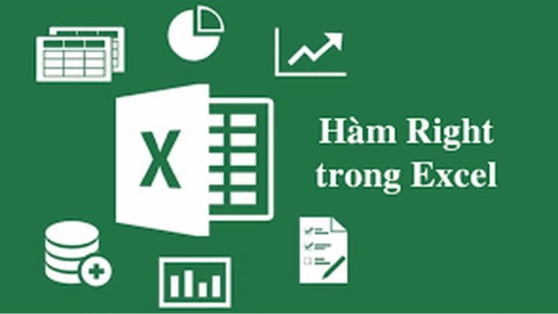 Hàm RIGHT trong Excel: Cách cắt chuỗi bên phải, có ví dụ minh họa