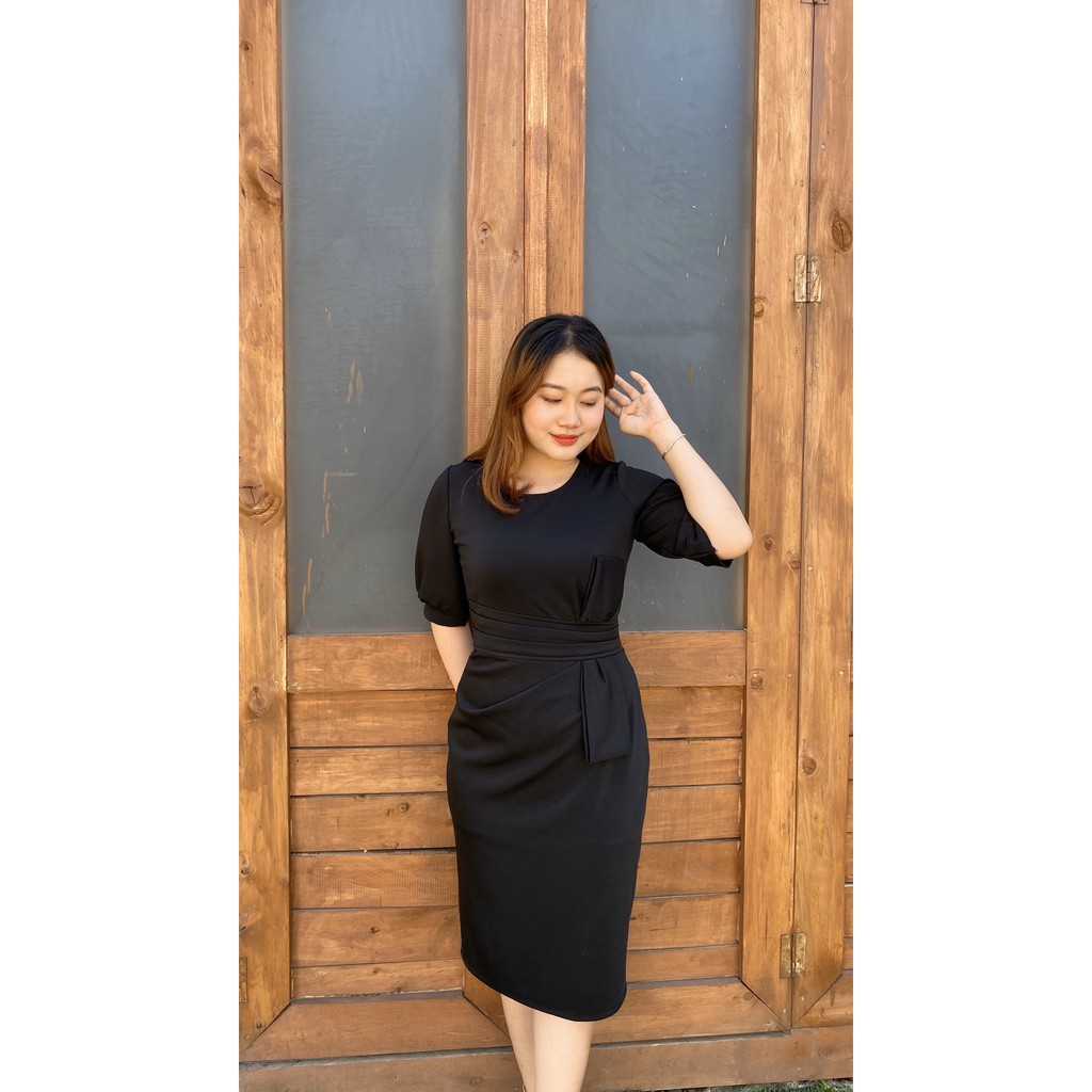 ĐẦM BODY NƠ EO BIGSIZE DÀNH CHO NGƯỜI MẬP BỤNG | Shopee Việt Nam