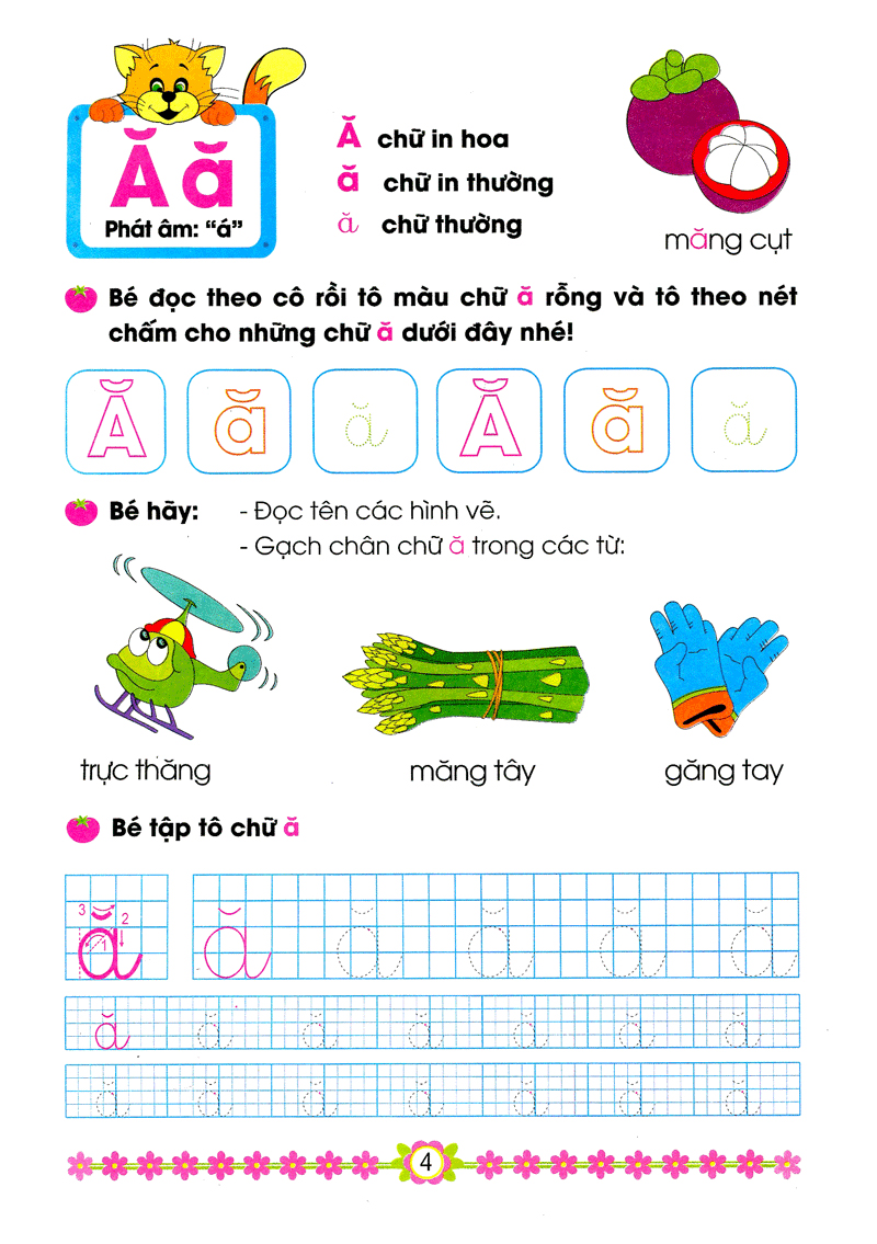 Tập tô chữ cái cho bé 4-5 tuổi | Văn phòng phẩm cần thơ