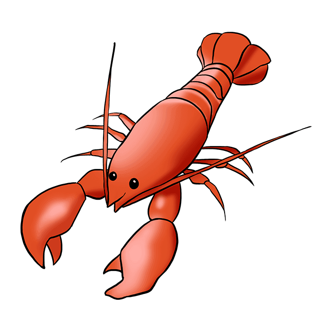 How to draw a Lobster/ Vẽ Con Tôm Hùm 3D/Pham Hoa DRAWING. - YouTube