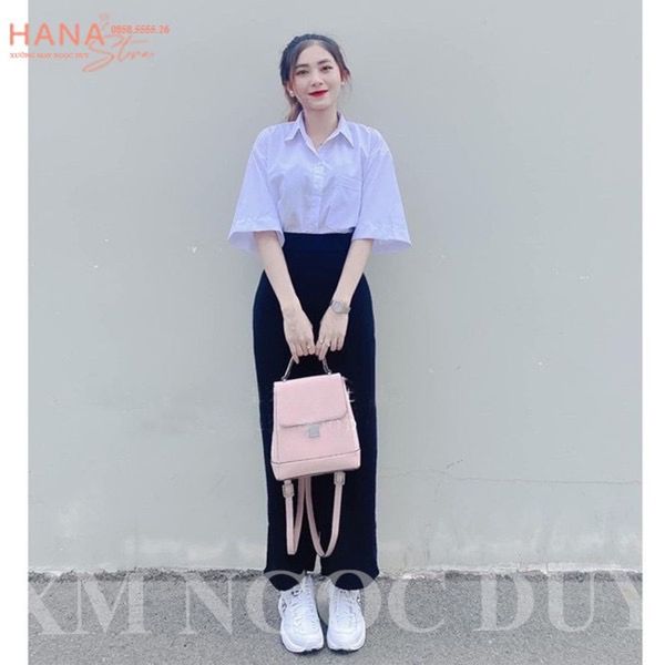 Áo sơ mi nữ form rộng tay lỡ buộc dây 2 bên phong cách hàn quốc | Shopee  Việt Nam